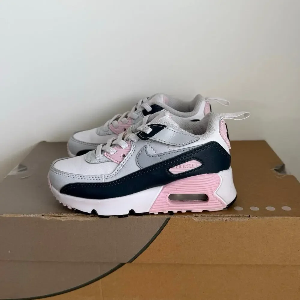 Nike Air Max 90 Easyon ‘White/Pink Toddler Sneakers- SZ 10 C